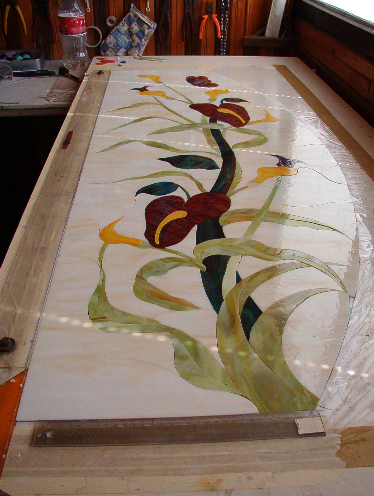Door Model 216 — Crimson Garden craftsmanship detail