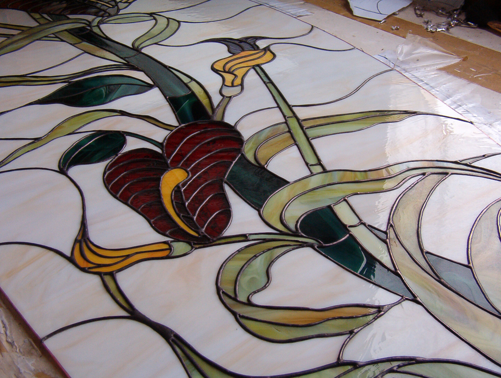 Door Model 216 — Crimson Garden detail