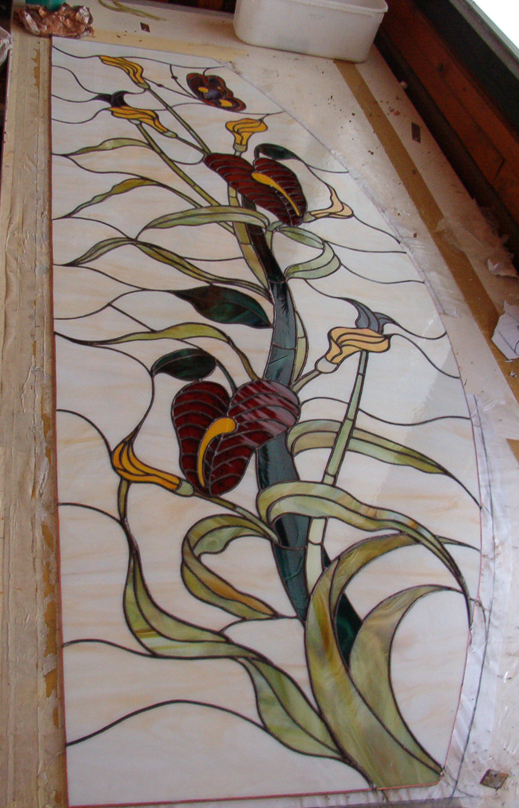 Door Model 216 — Crimson Garden detail