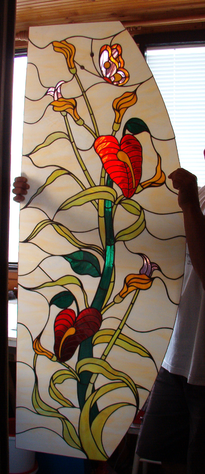 Door Model 216 — Crimson Garden detail