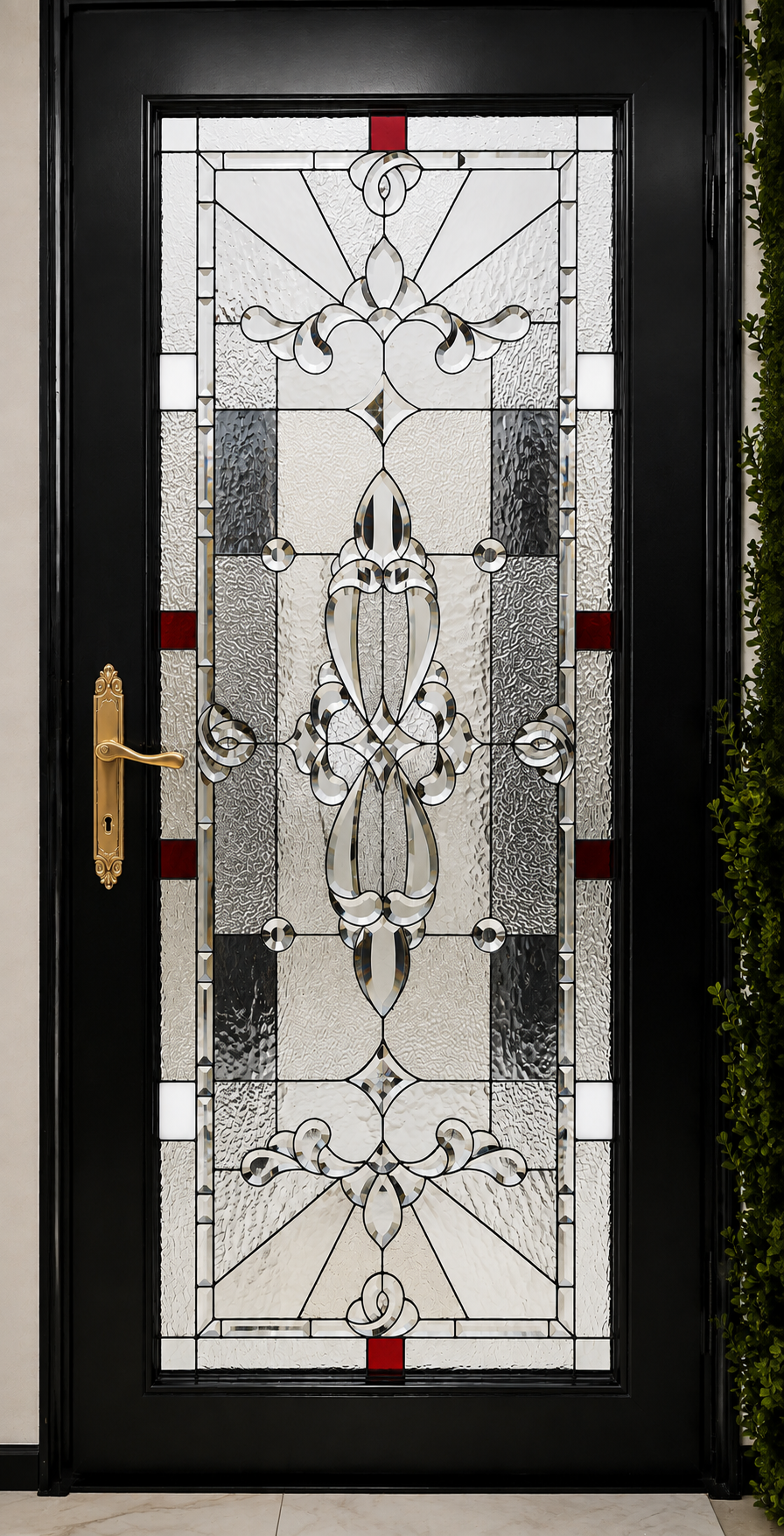 Tiffany stained glass door