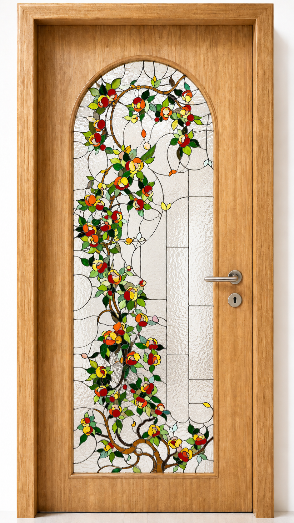 Tiffany stained glass door
