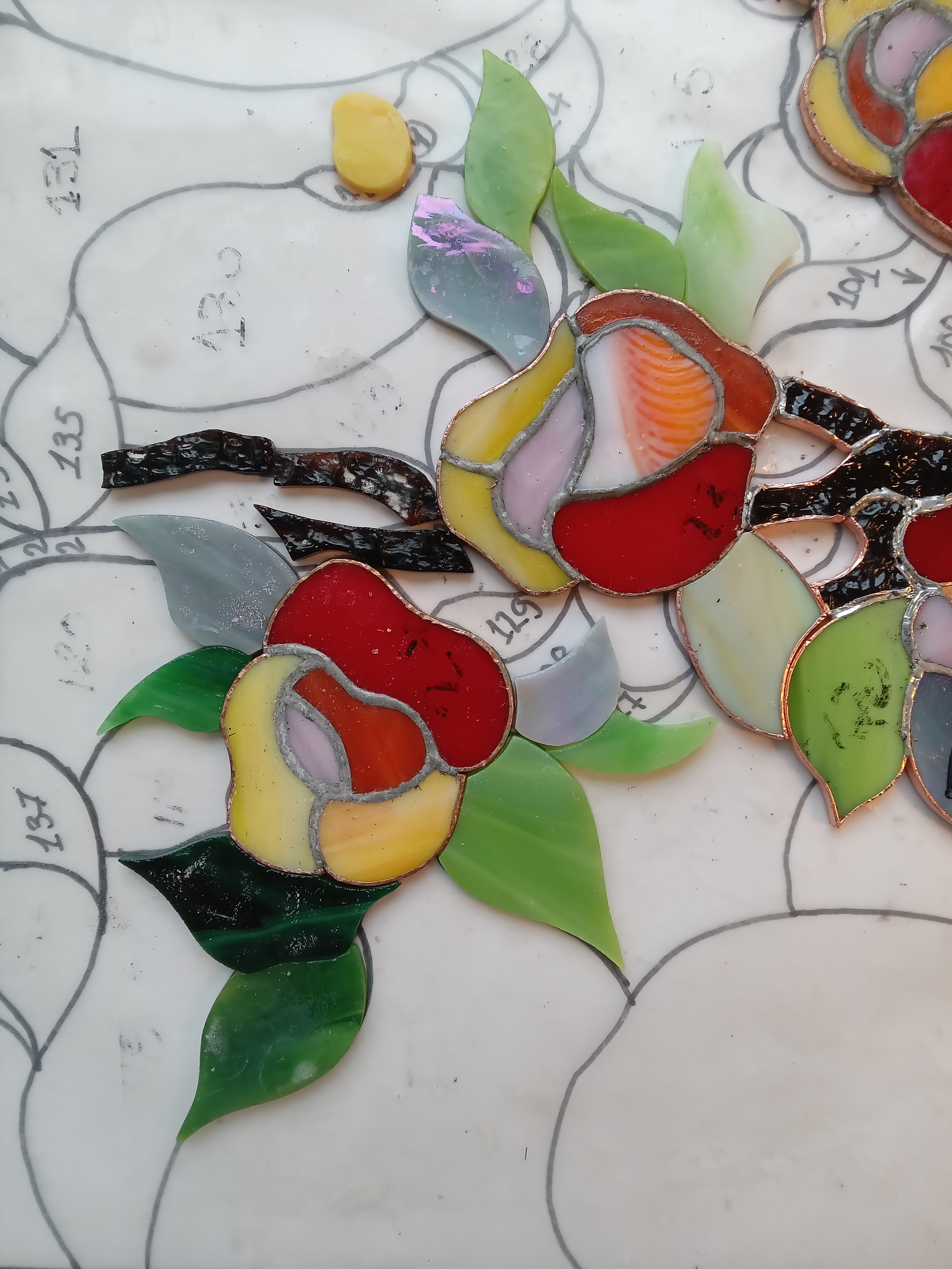 Door Model 224 — Floral Cascade detail