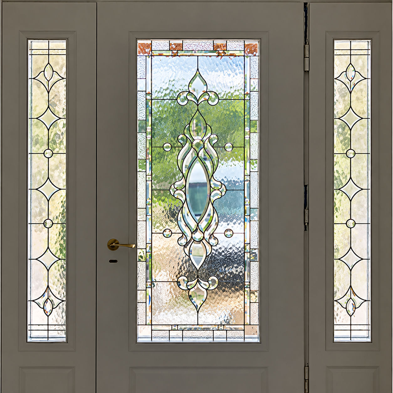 Tiffany stained glass door