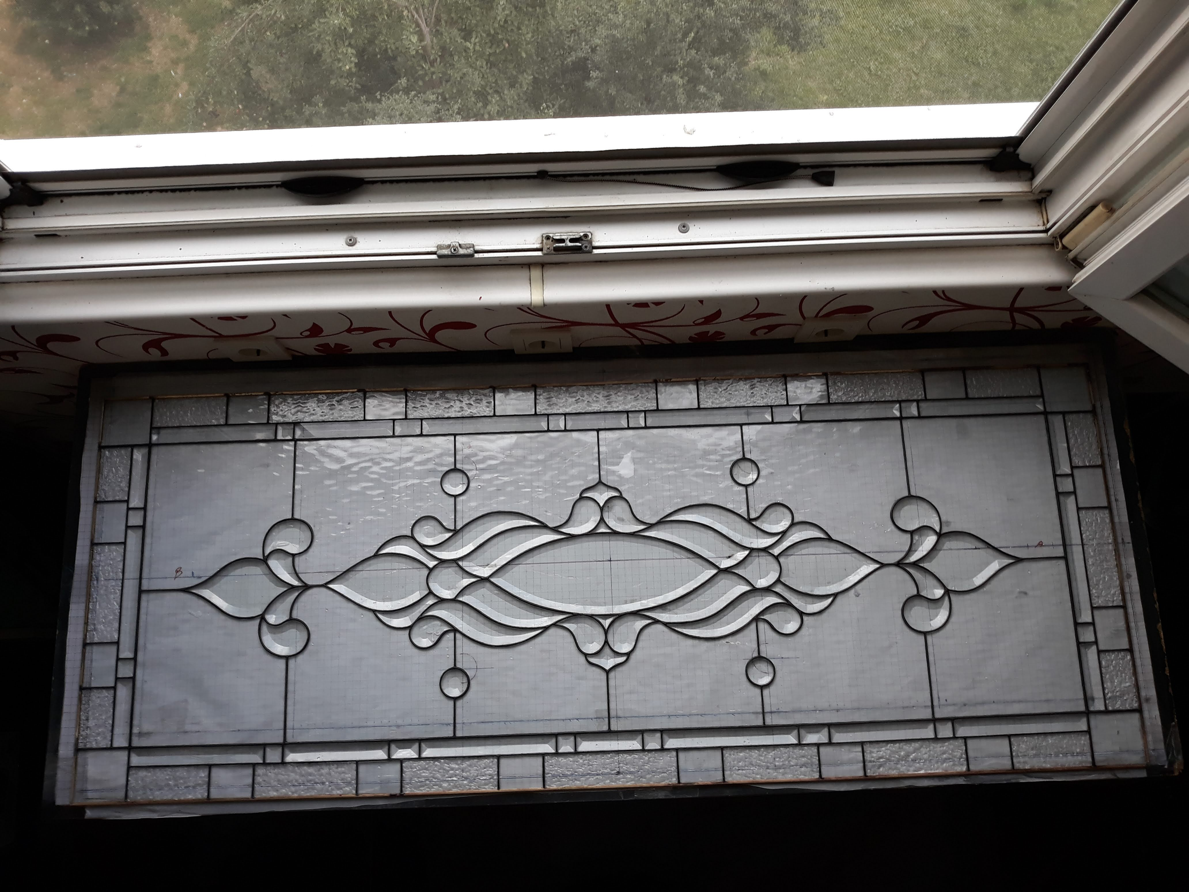 Door Model 342 — Crystal Fleur detail