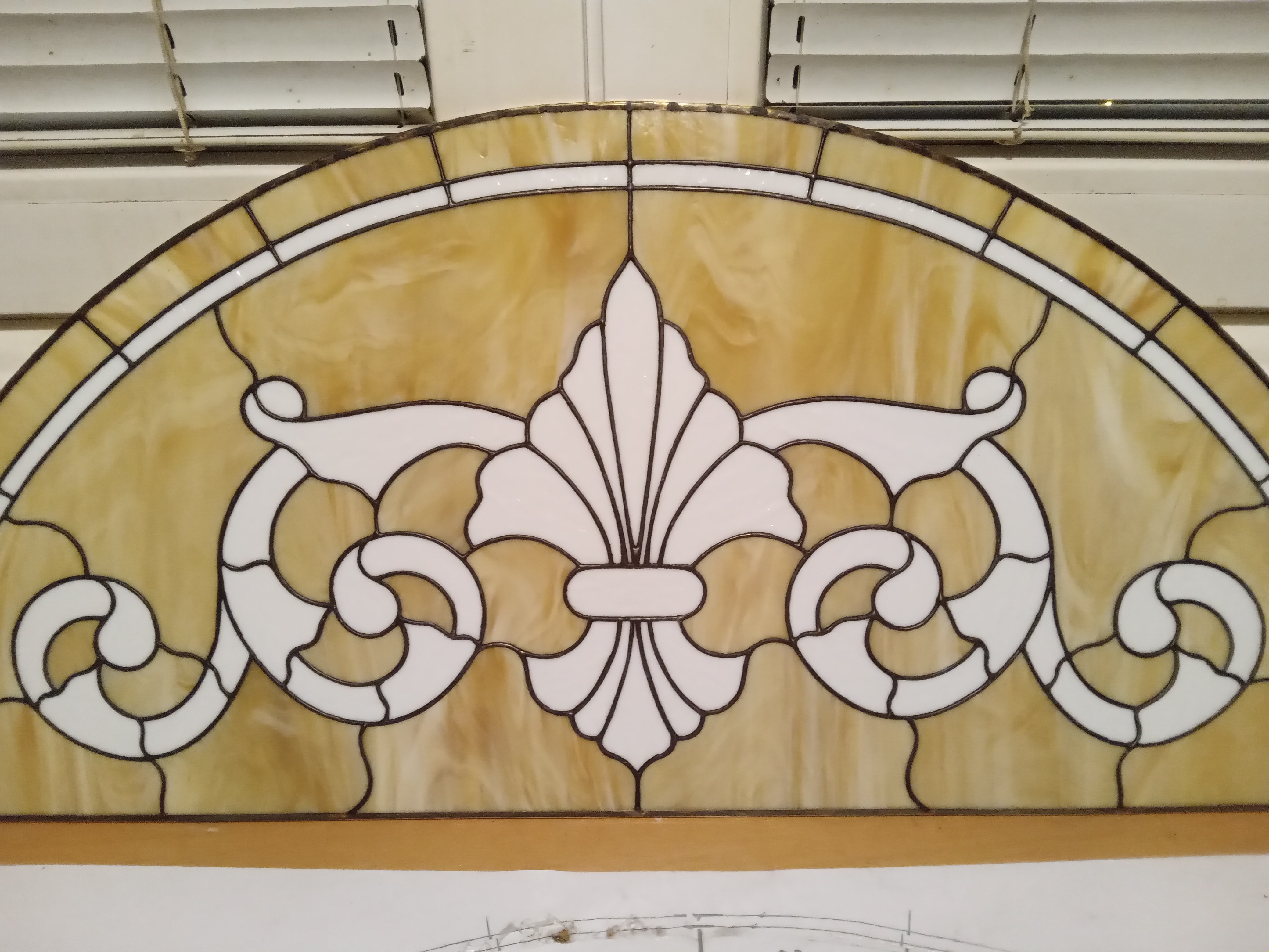 Classical Elegance — Handmade Tiffany Stained Glass Panel